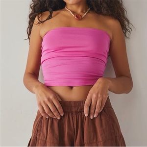 Free People About Time Tube Top in Azalea Medium